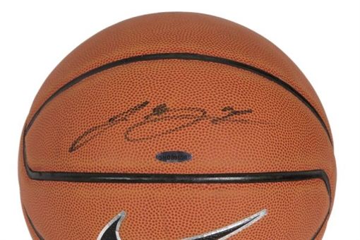 Lebron James Single-Signed Basketball (Upper Deck Authenticated)